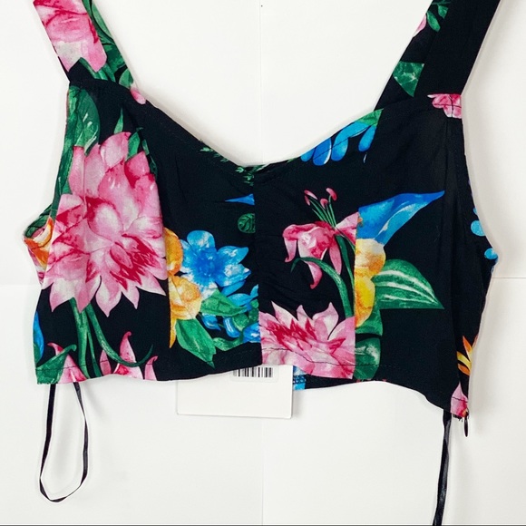 NWT LF Seek The Label Tropical Floral Crop Top - Picture 3 of 9